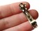 10 39mm Vintage French Barrette Nickel Plated Steel Hair Clips